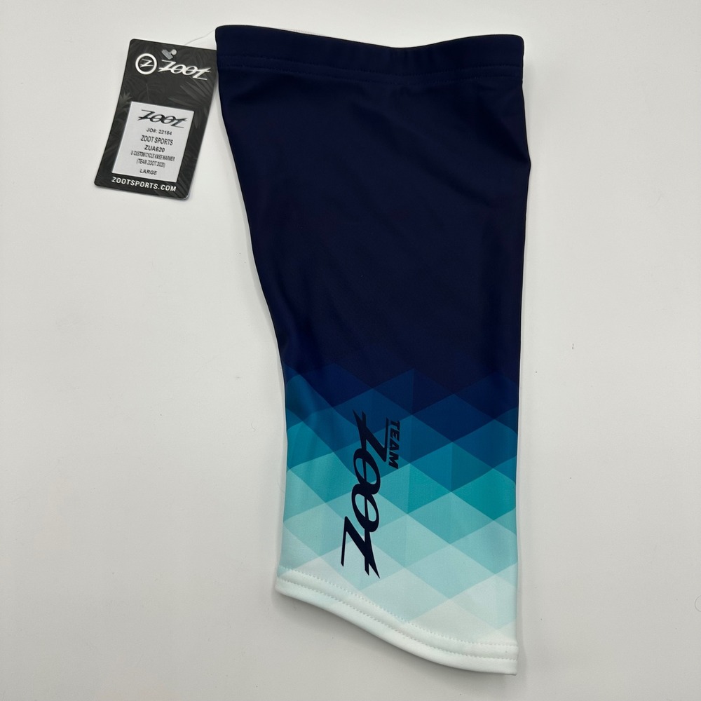 Zoot Sports U Custom Cycle Knee Warmer Team Zoot 2020 Blue Gradient Large ZUA620